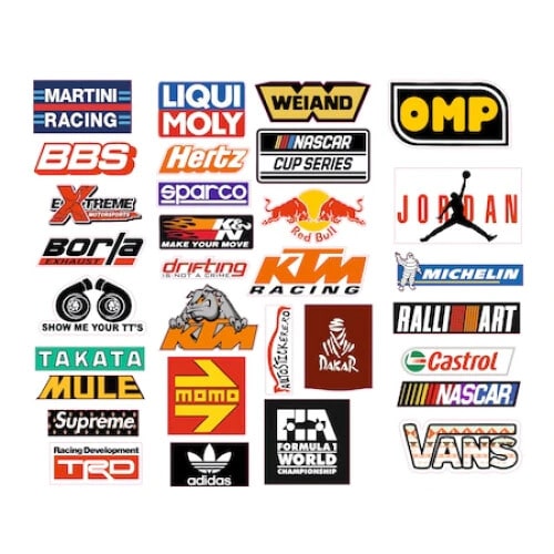 Set 50 Stickere Branduri Set 50 Stickere Branduri